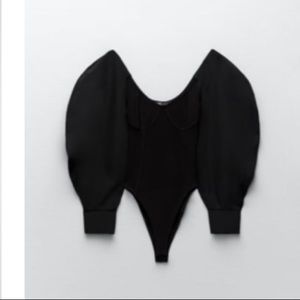 Zara Balloon Sleeve Bodysuit